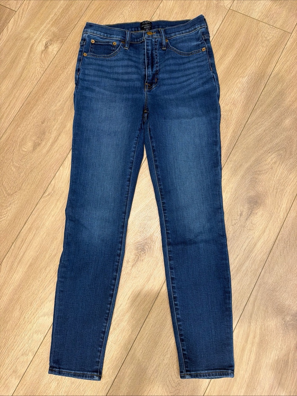 J. Crew Women’s 10” High Rise Dark Indigo Skinny Jeans